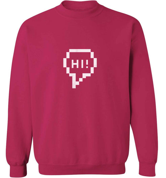 Hi adult's unisex pink sweater 2XL