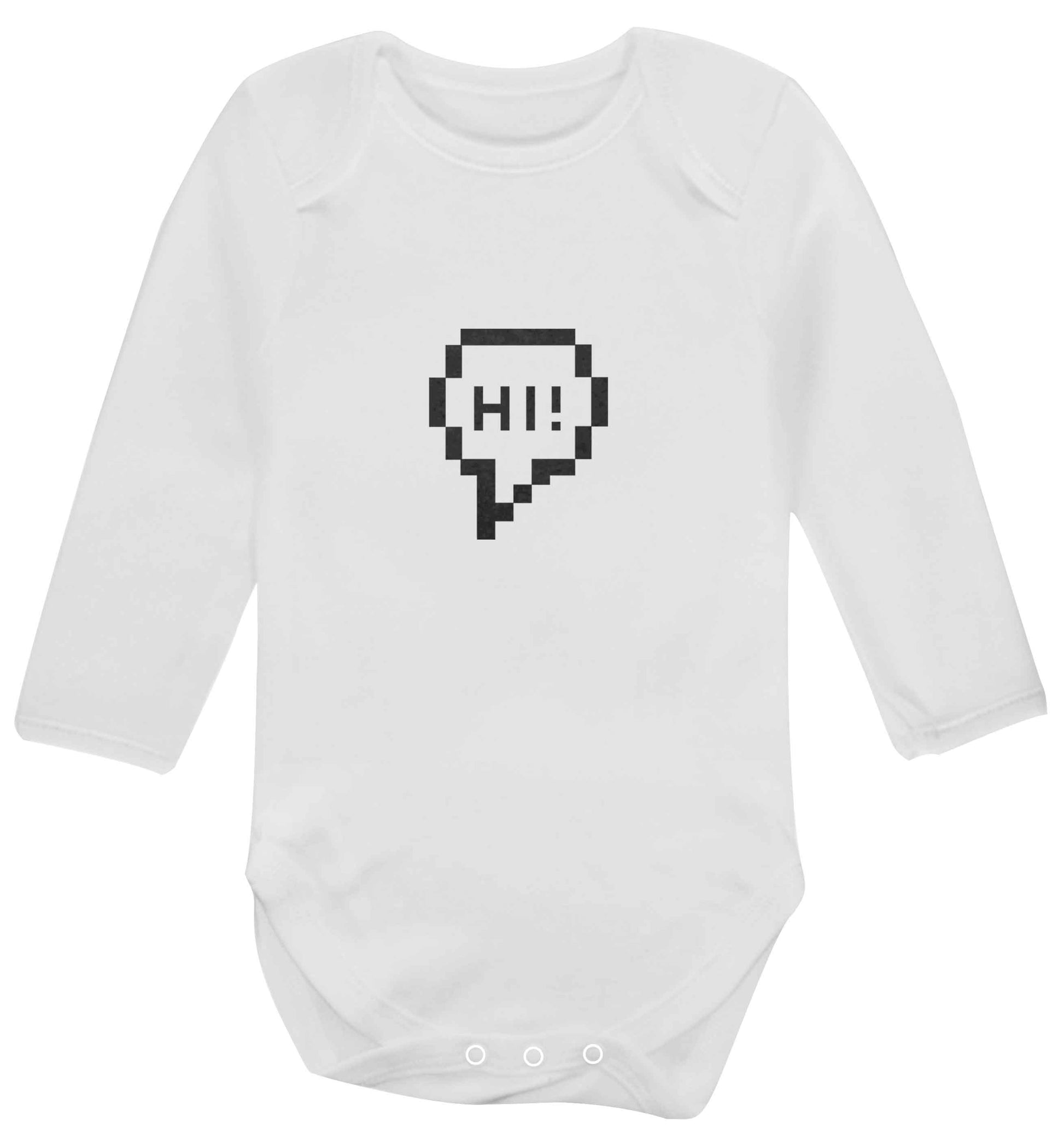 Hi baby vest long sleeved white 6-12 months