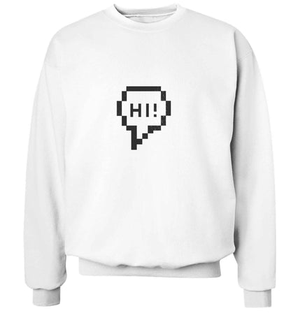 Hi adult's unisex white sweater 2XL