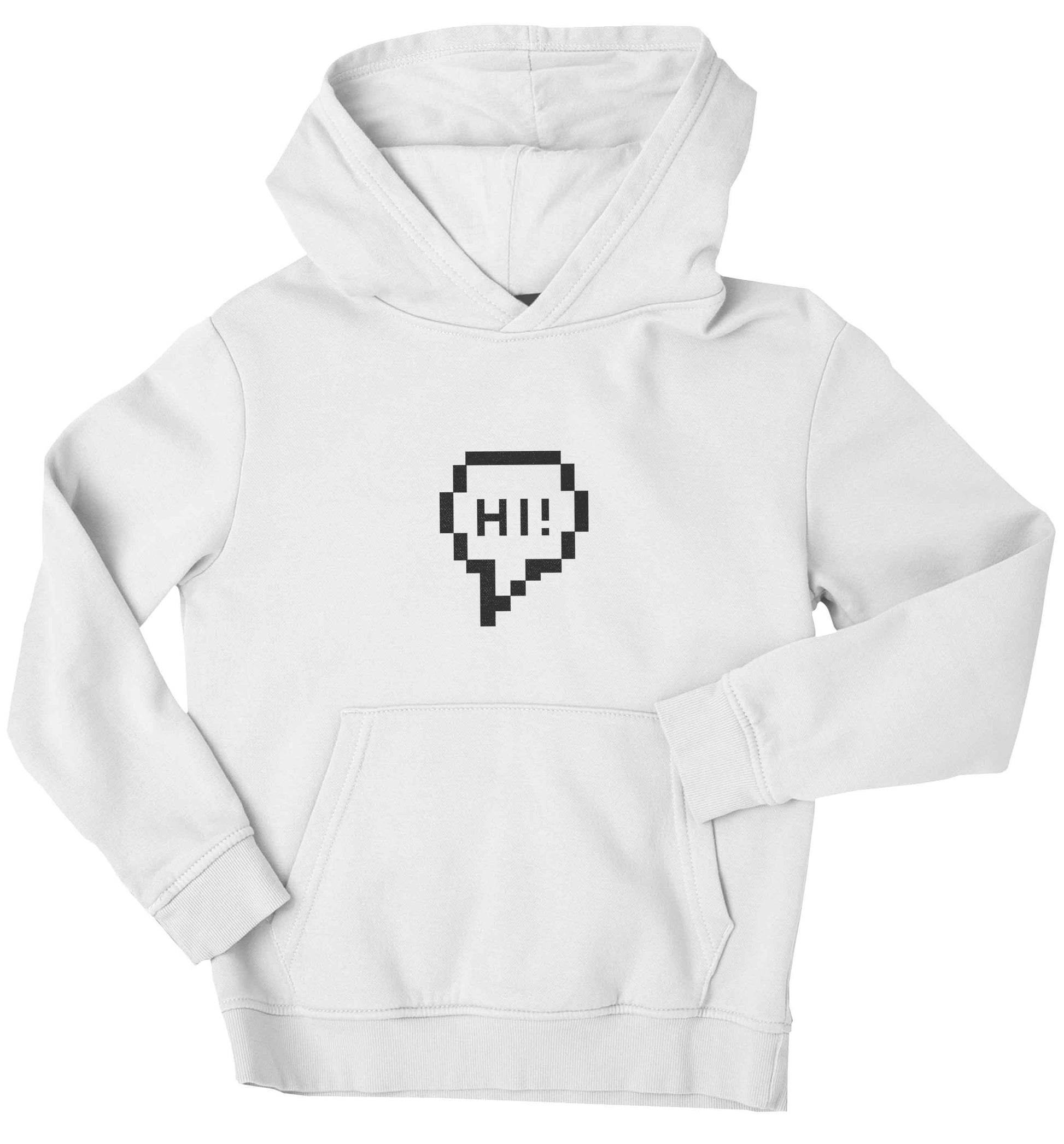 Hi children's white hoodie 12-13 Years