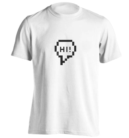 Hi adults unisex white Tshirt 2XL