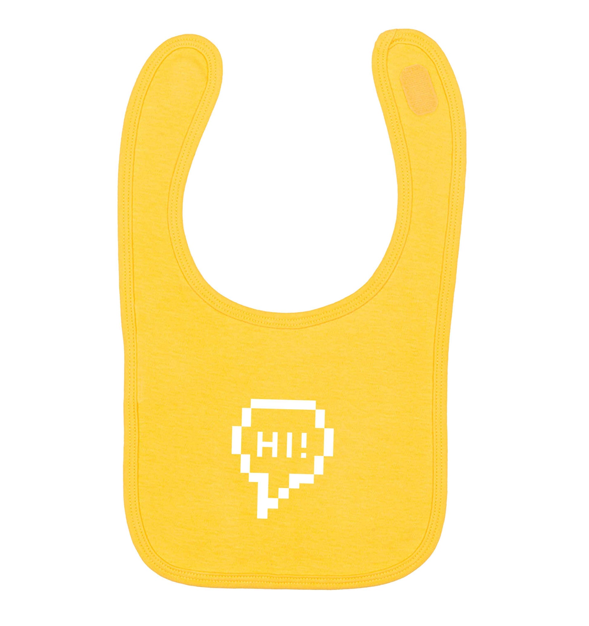 Hi yellow baby bib