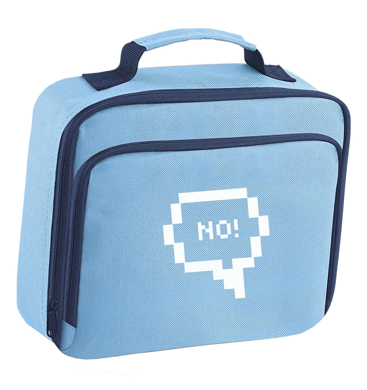 No insulated blue lunch bag cooler