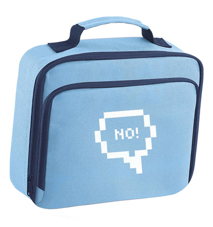 No insulated blue lunch bag cooler