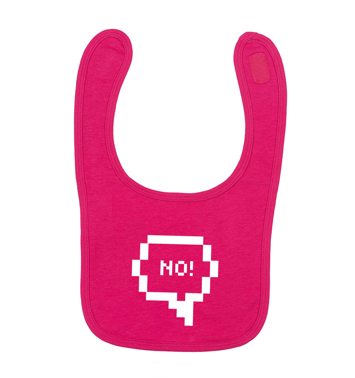 No dark pink baby bib