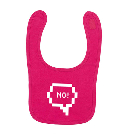 No dark pink baby bib
