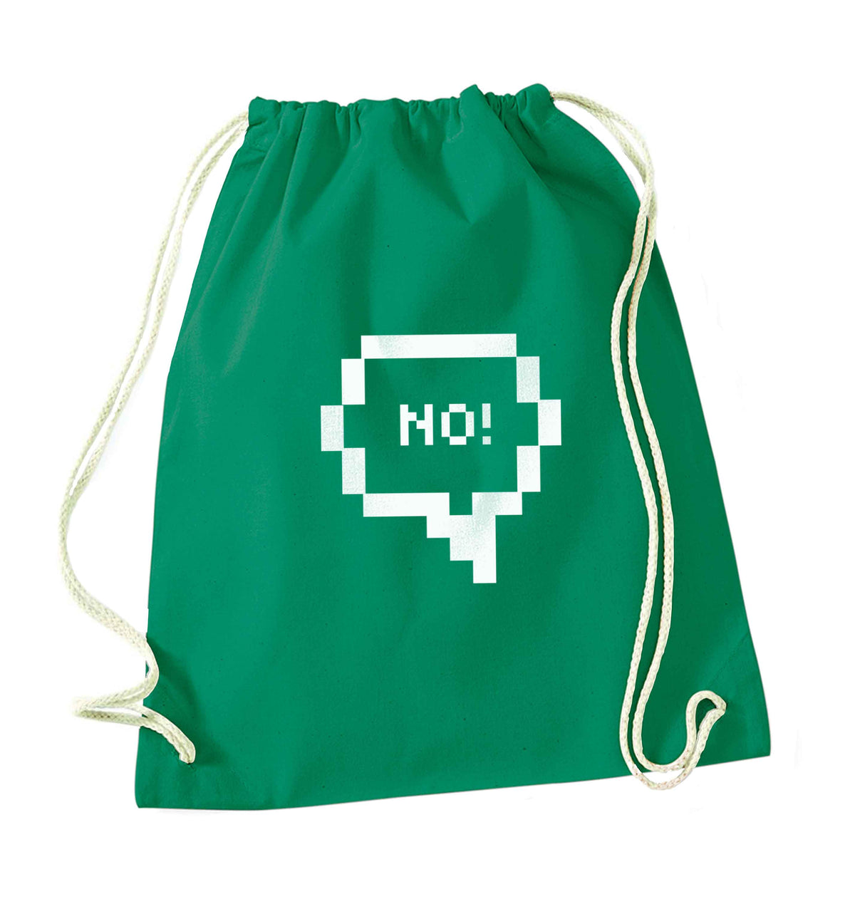 No green drawstring bag