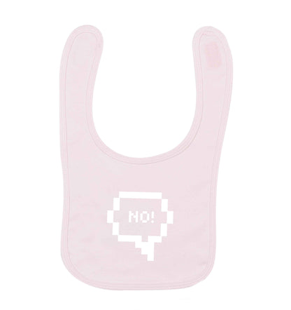 No pale pink baby bib