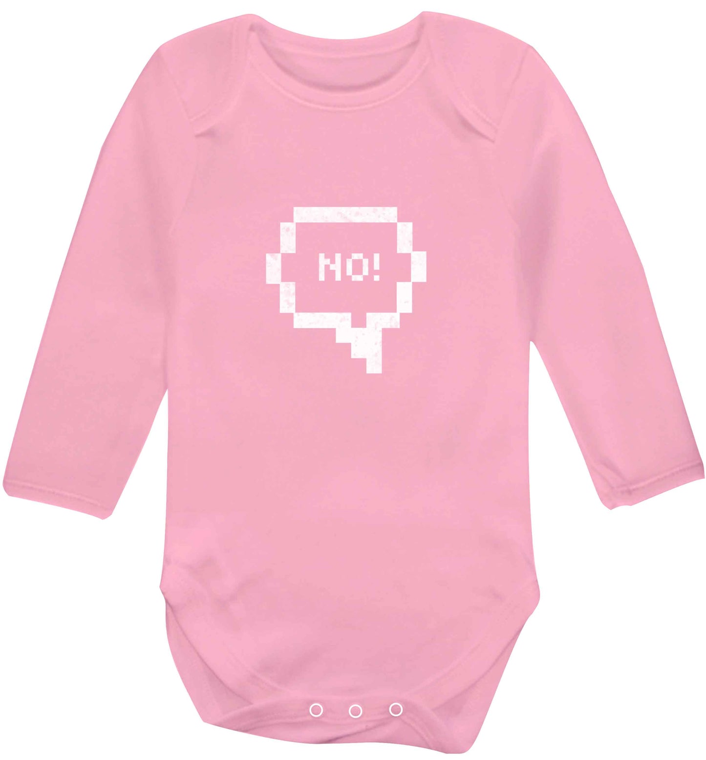 No baby vest long sleeved pale pink 6-12 months