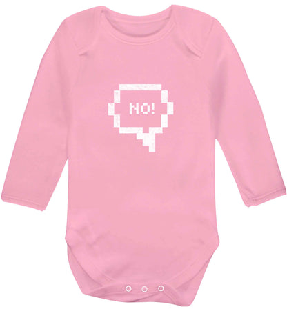 No baby vest long sleeved pale pink 6-12 months