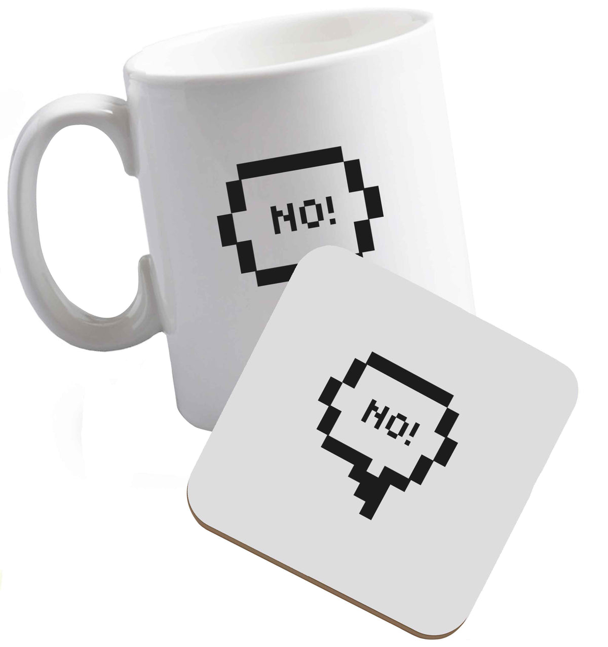 10 oz Tis The Season to Drink Whisky ceramic mug and coaster set right handed