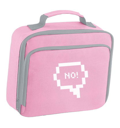 No insulated pink lunch bag cooler