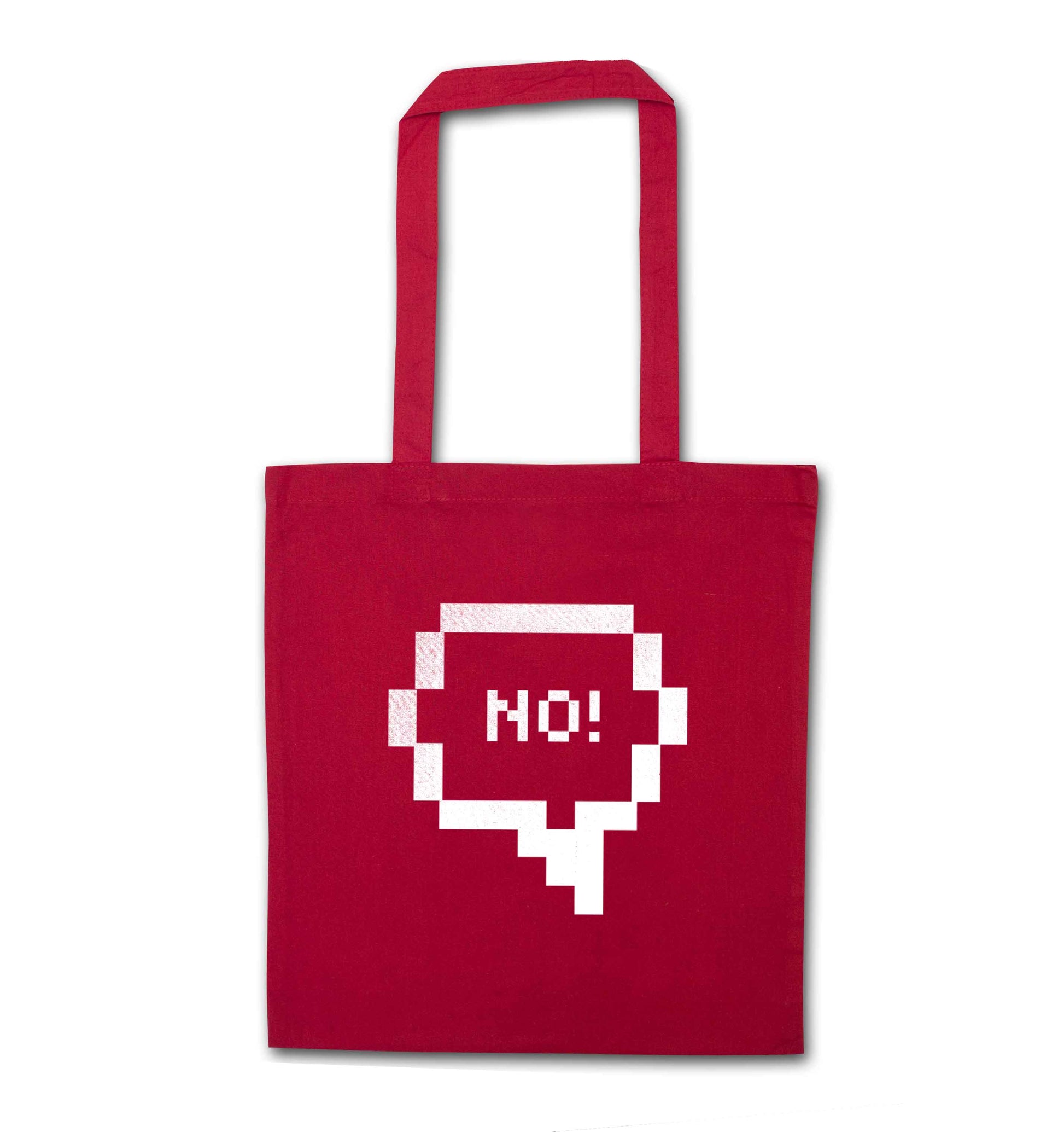 No red tote bag