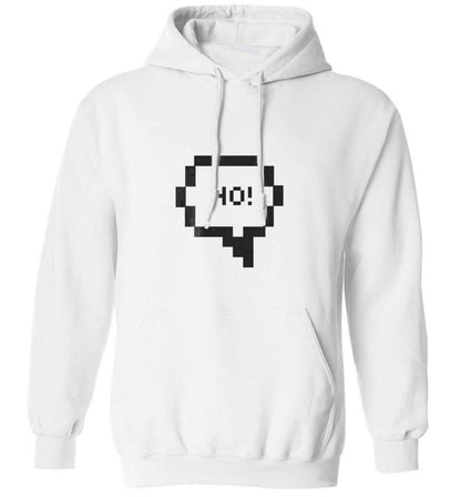 No adults unisex white hoodie 2XL