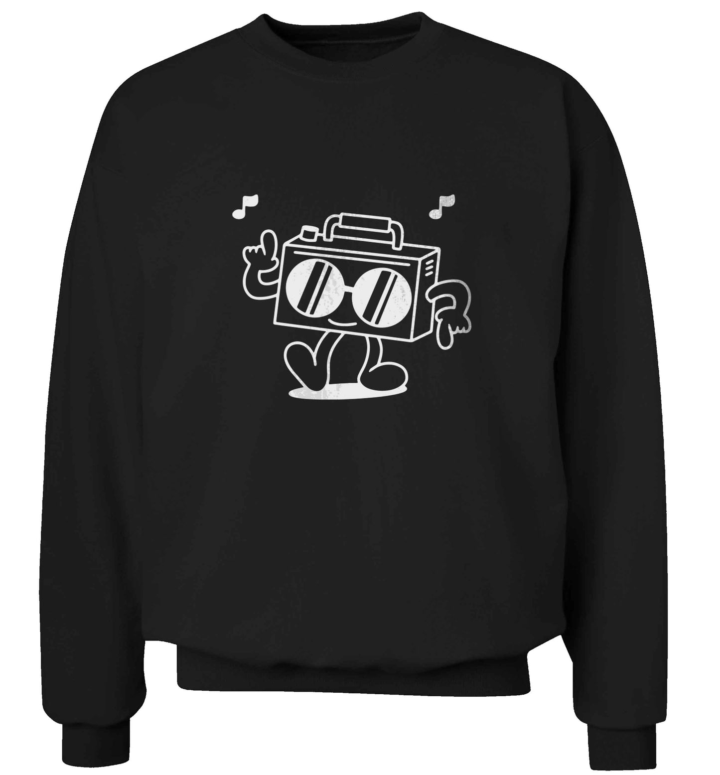 Boombox adult's unisex black sweater 2XL