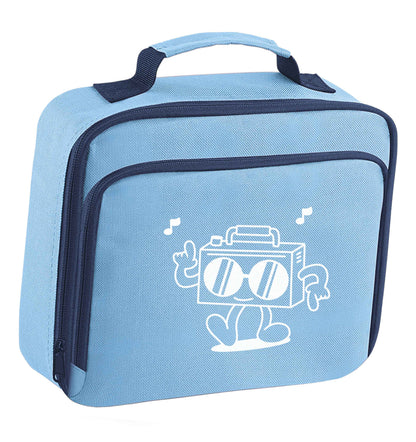 Boombox insulated blue lunch bag cooler