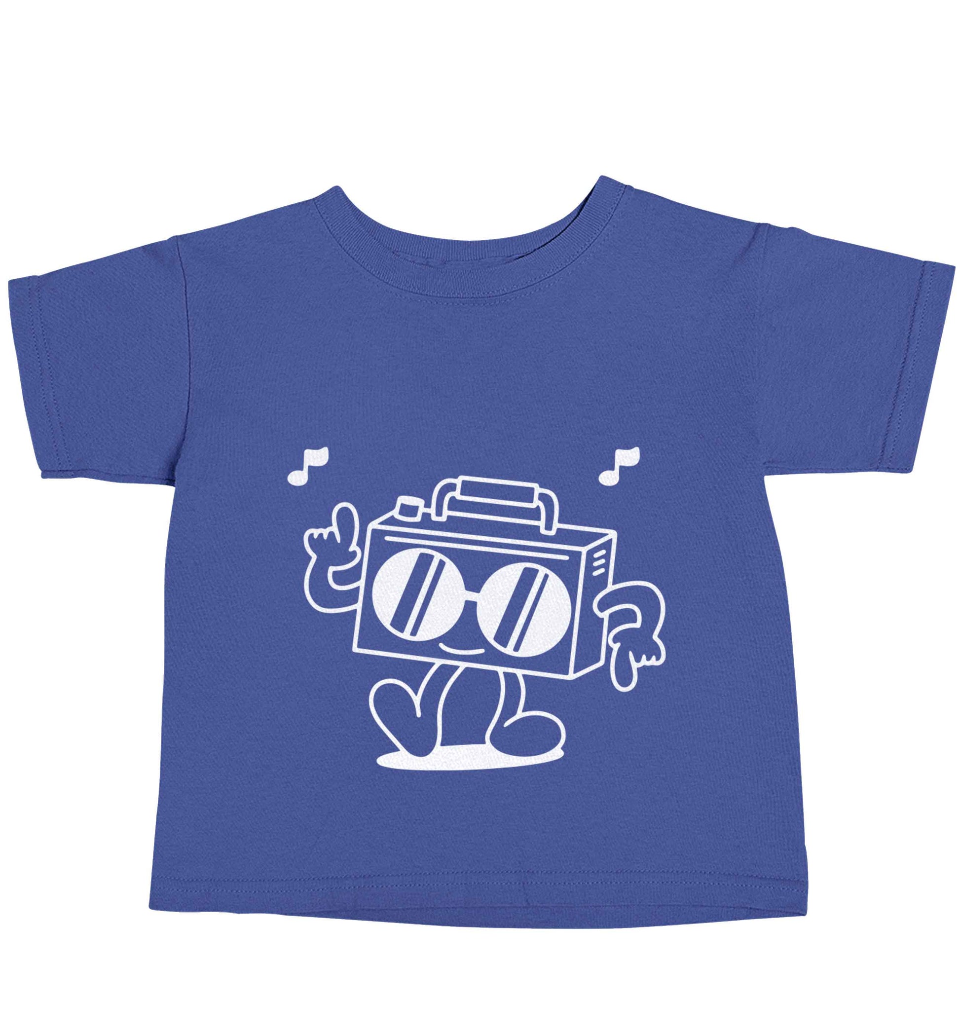 Boombox blue baby toddler Tshirt 2 Years