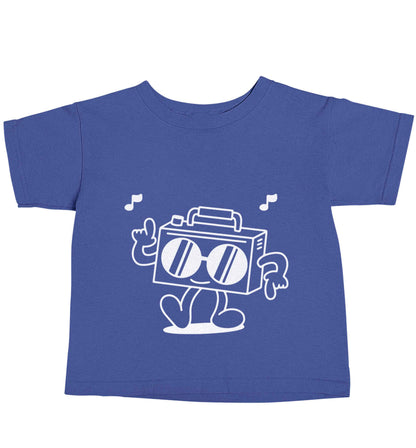 Boombox blue baby toddler Tshirt 2 Years