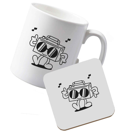 10 oz Ceramic mug and coaster Tis The Season to Drink Whisky both sides
