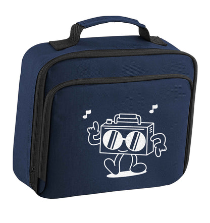 Boombox insulated navy lunch bag cooler