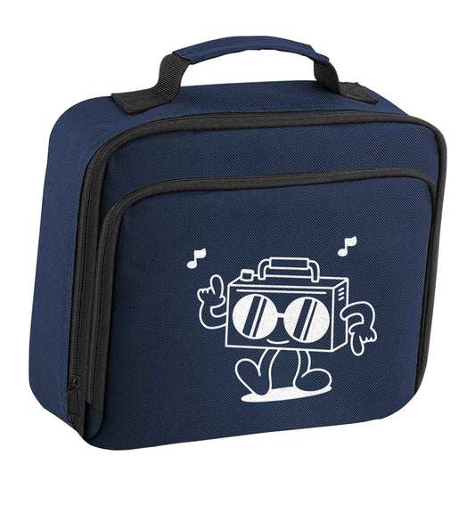 Boombox insulated navy lunch bag cooler