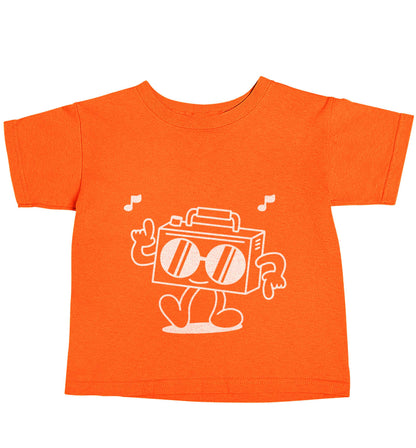 Boombox orange baby toddler Tshirt 2 Years