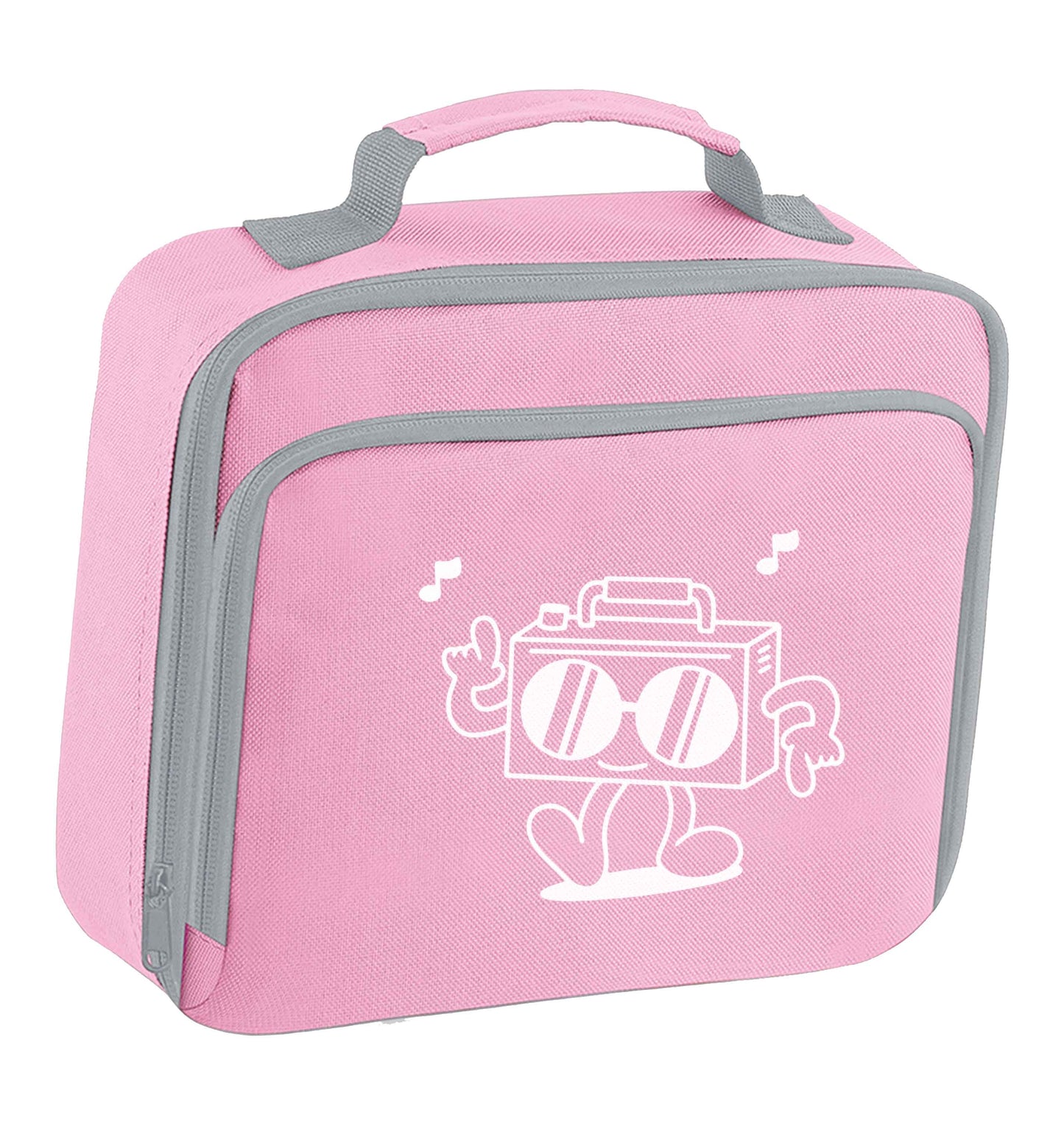 Boombox insulated pink lunch bag cooler