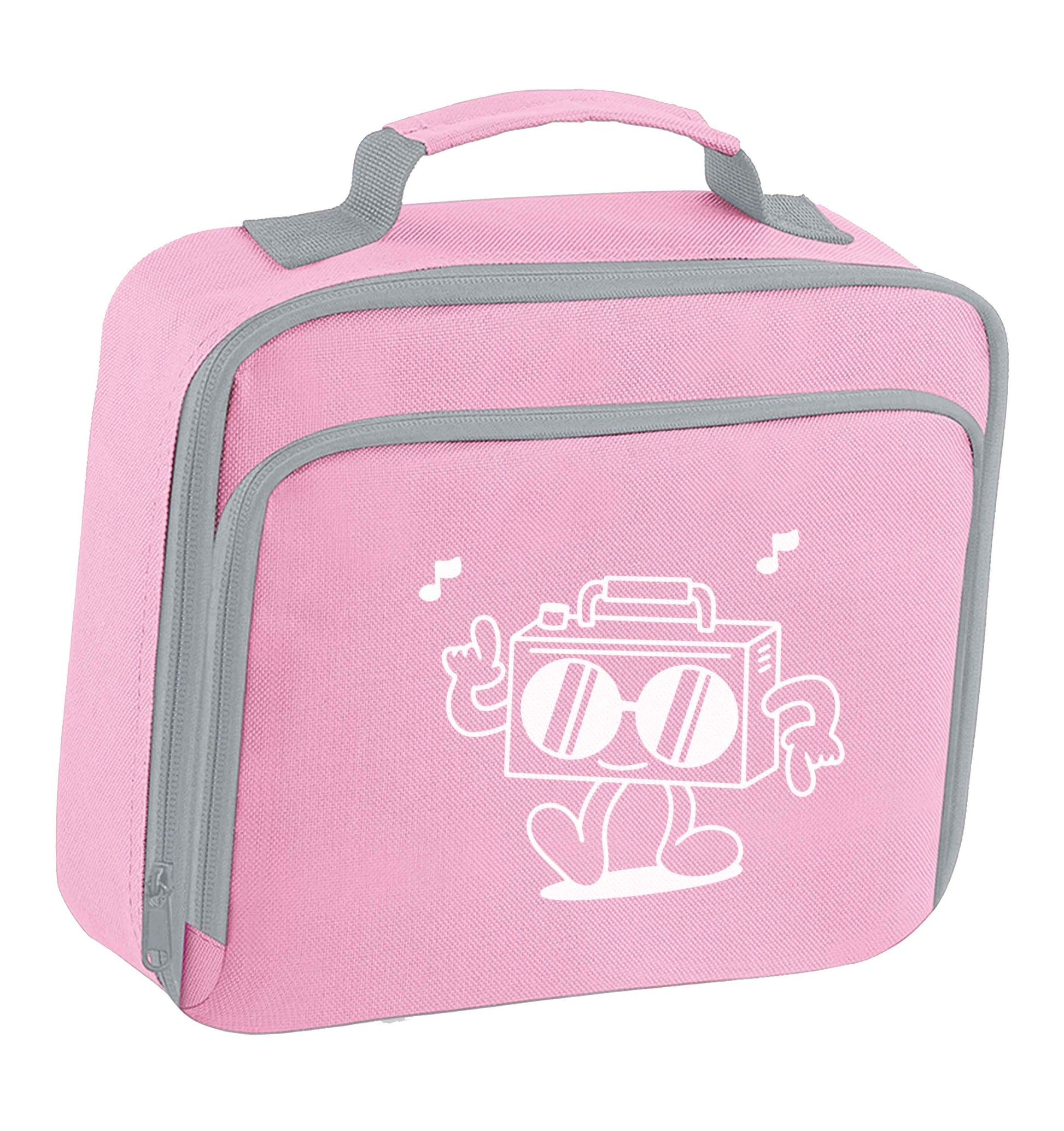 Boombox insulated pink lunch bag cooler