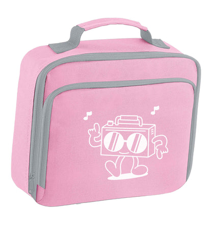 Boombox insulated pink lunch bag cooler