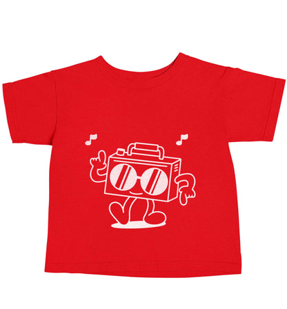 Boombox red baby toddler Tshirt 2 Years