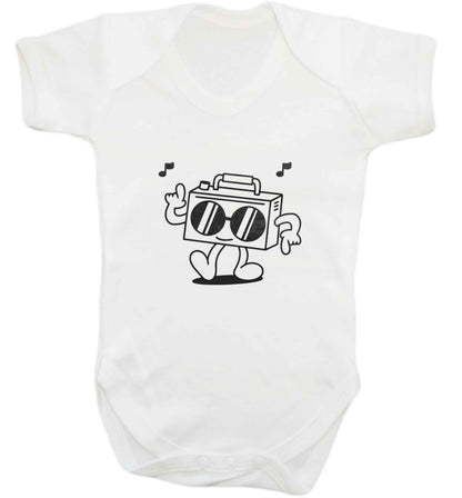 Boombox baby vest white 18-24 months
