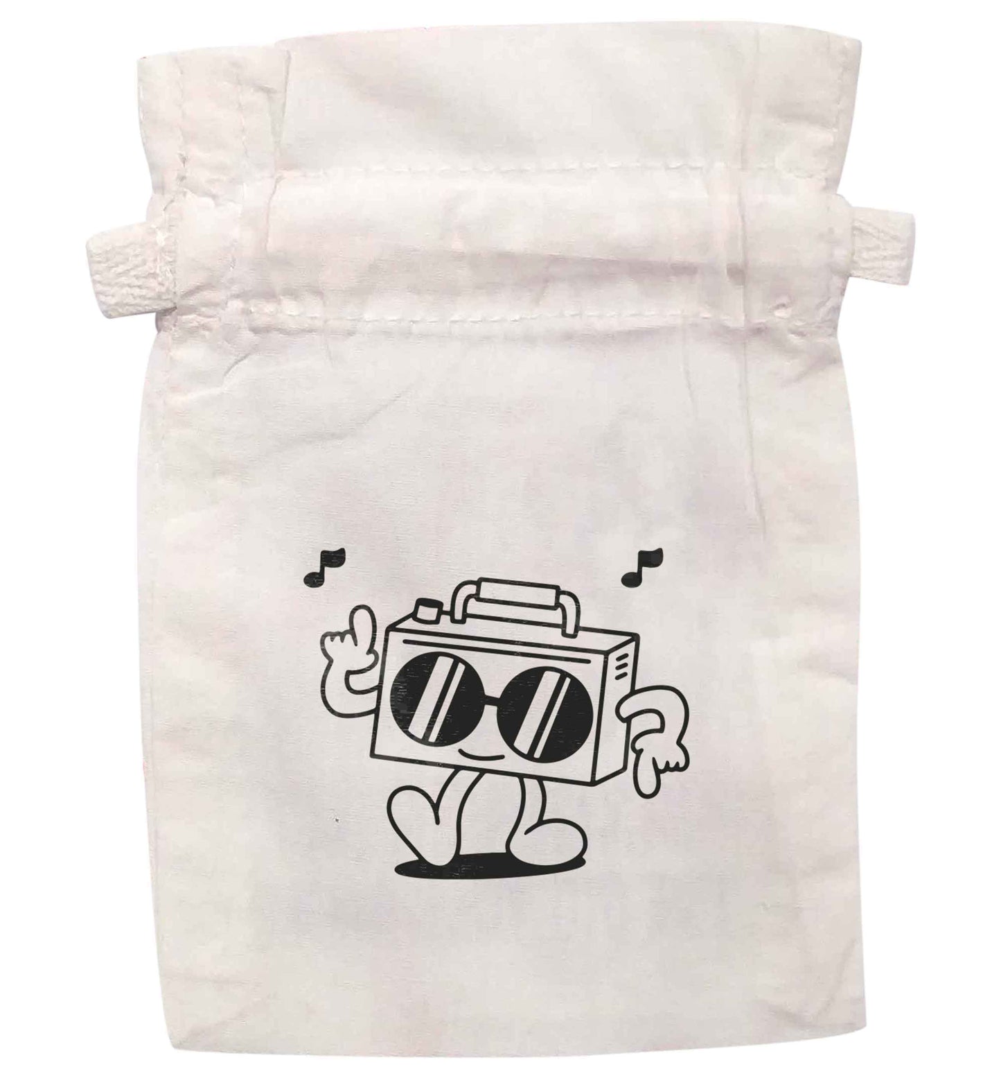 Boombox | XS - L | Pouch / Drawstring bag / Sack | Organic Cotton | Bulk discounts available!