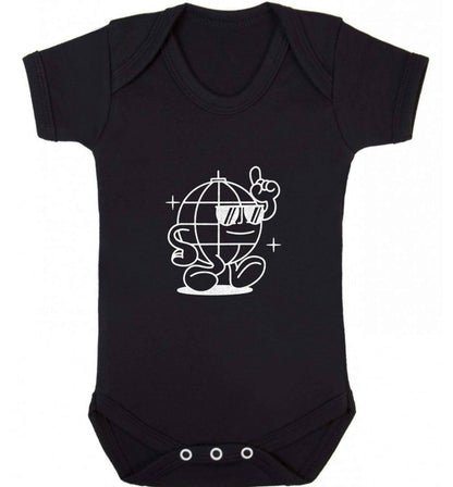Disco ball baby vest black 18-24 months