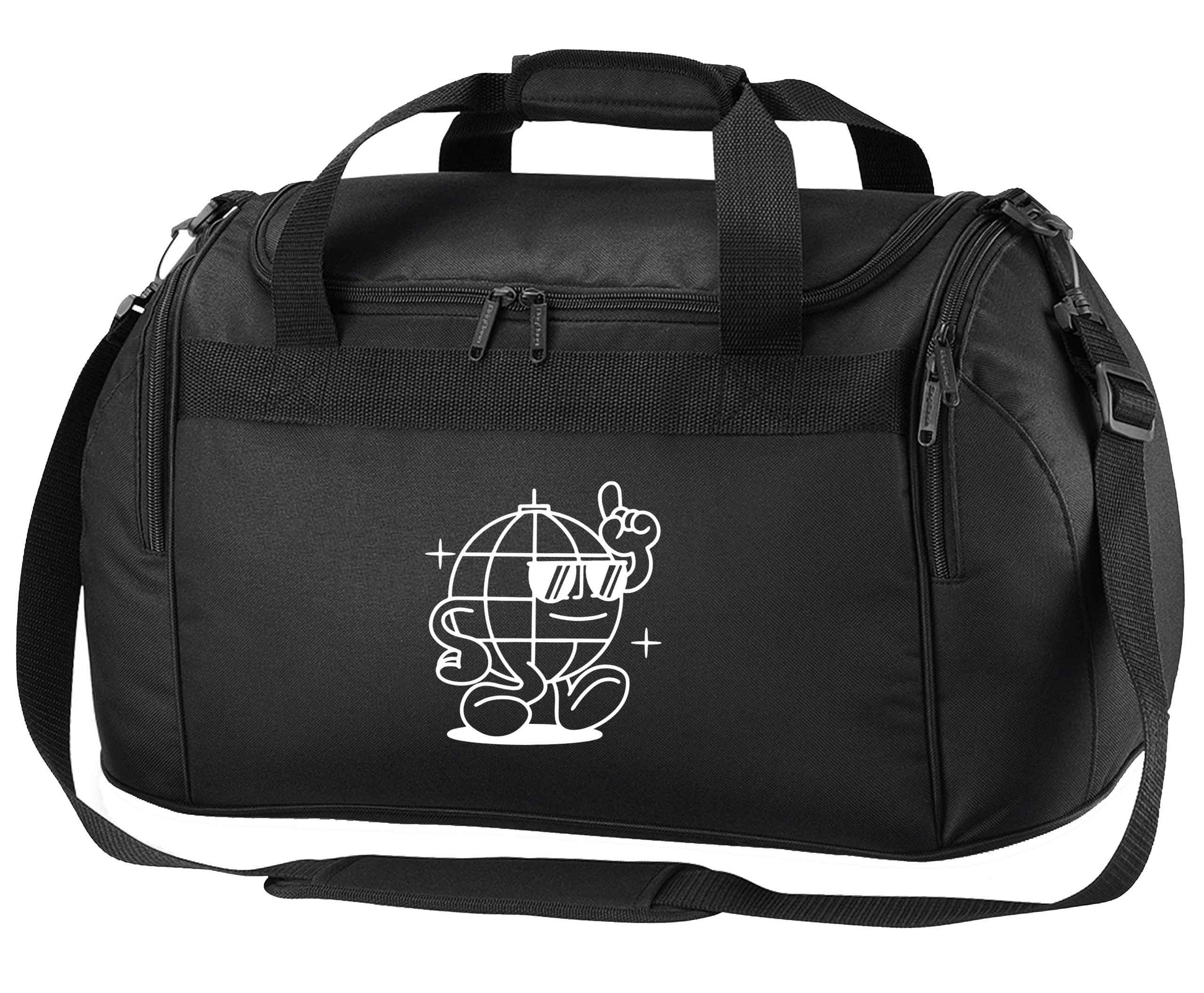 Disco ball black holdall / duffel bag