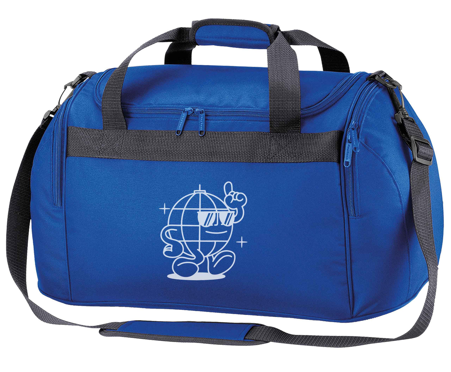 Disco ball royal blue holdall / duffel bag