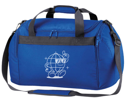 Disco ball royal blue holdall / duffel bag