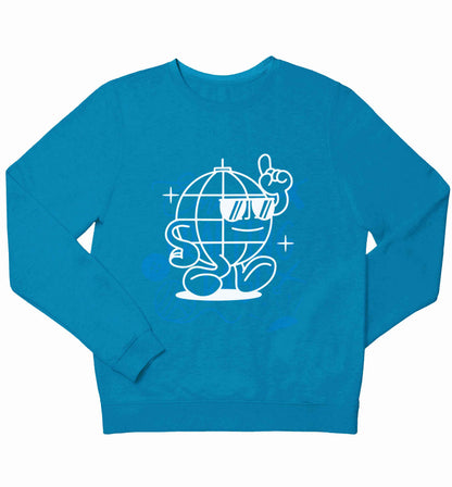 Disco ball children's blue sweater 12-13 Years