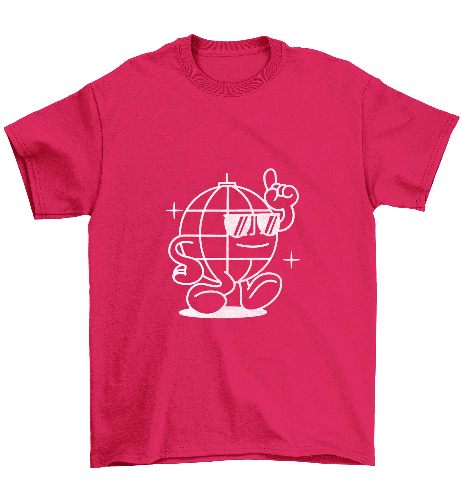 Disco ball Children's pink Tshirt 12-13 Years