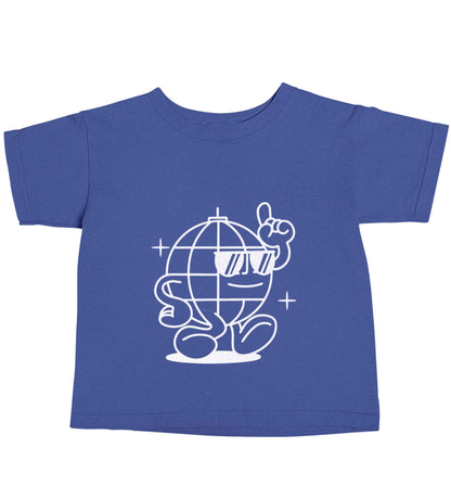 Disco ball blue baby toddler Tshirt 2 Years