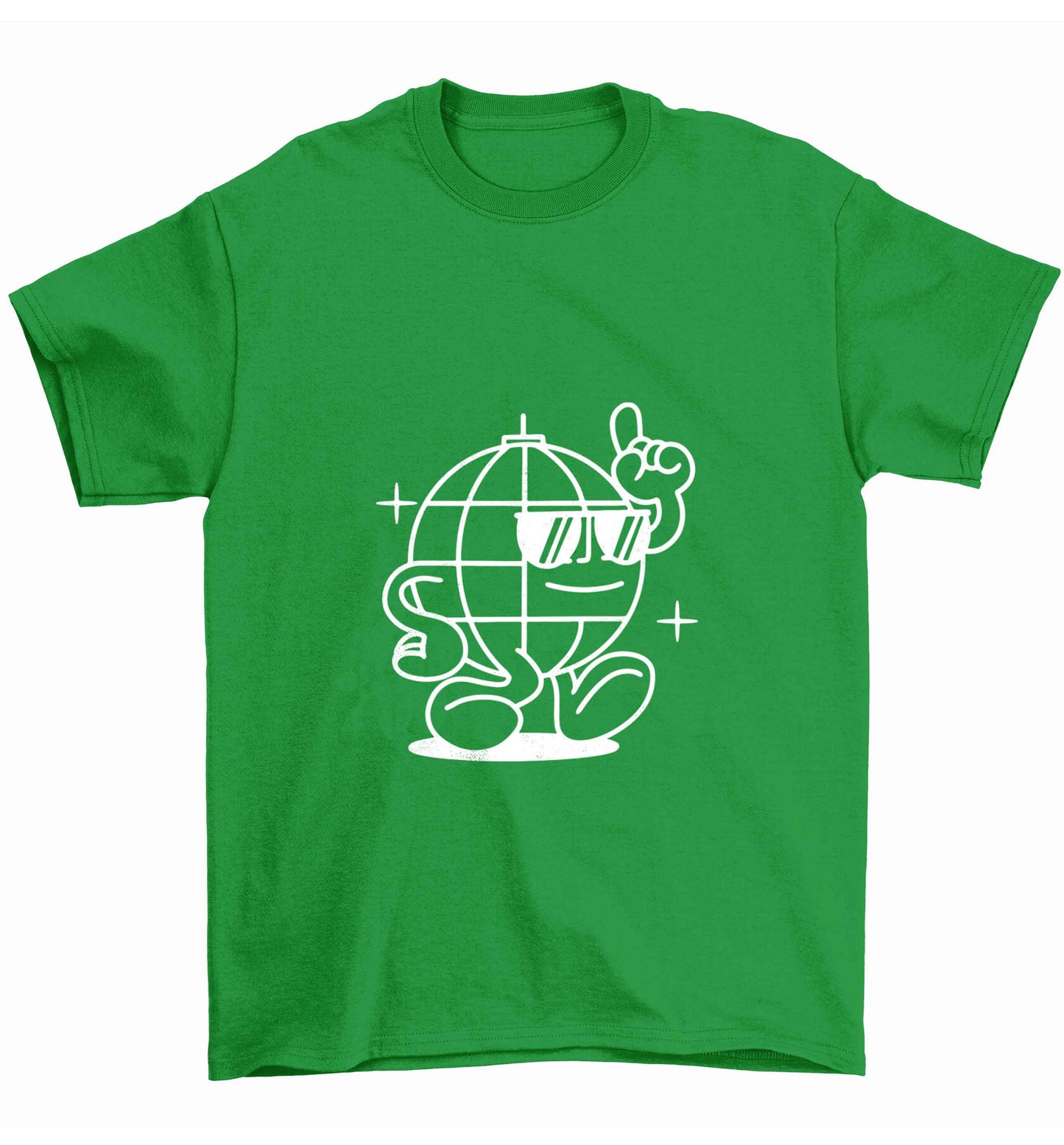 Disco ball Children's green Tshirt 12-13 Years