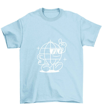 Disco ball Children's light blue Tshirt 12-13 Years