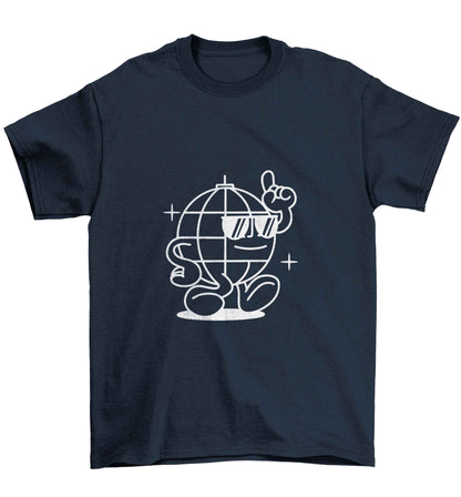 Disco ball Children's navy Tshirt 12-13 Years
