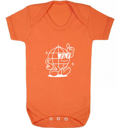 Disco ball baby vest orange 18-24 months