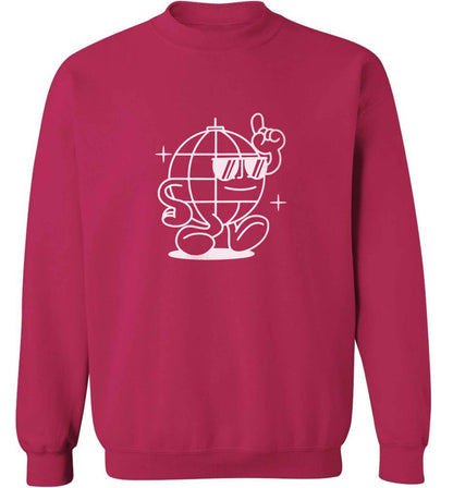 Disco ball adult's unisex pink sweater 2XL