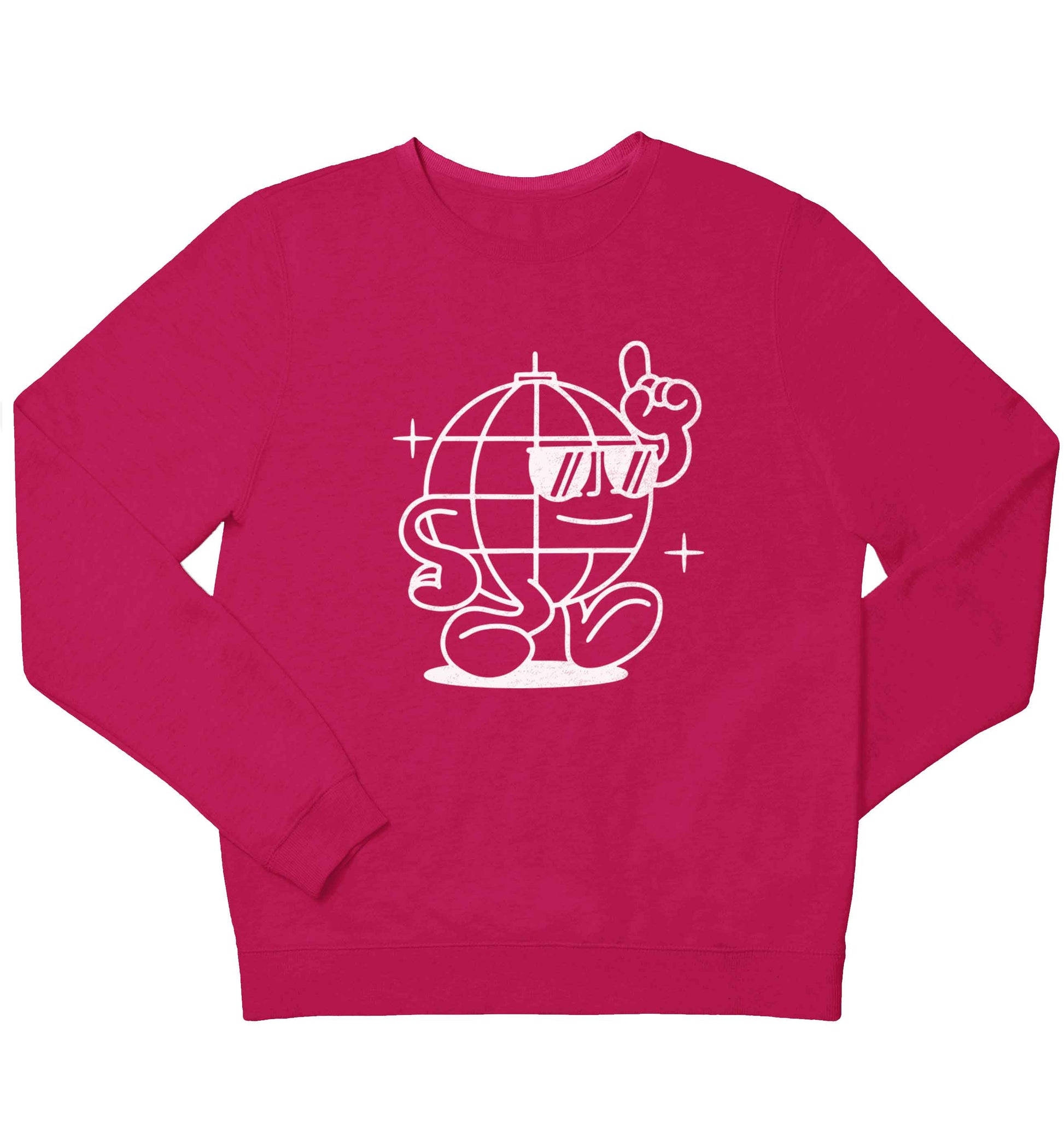 Disco ball children's pink sweater 12-13 Years