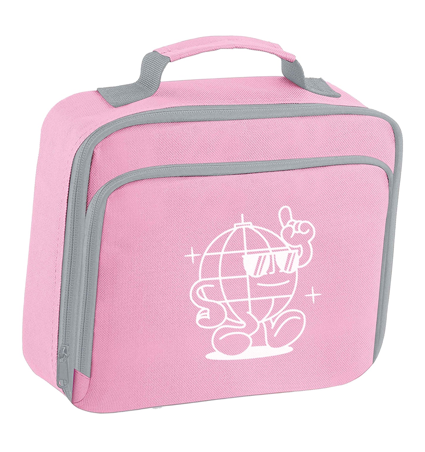 Disco ball insulated pink lunch bag cooler