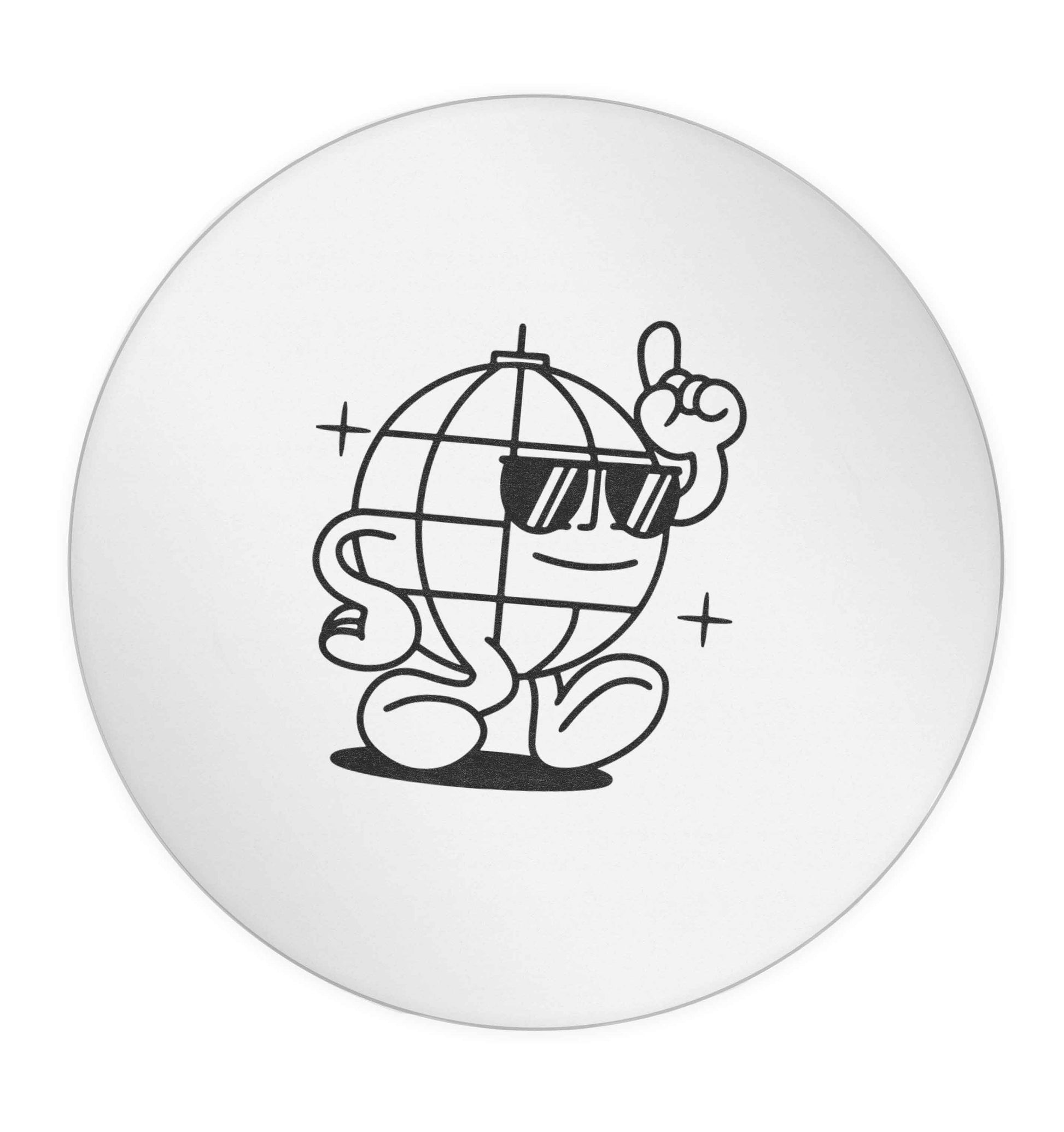Disco ball 24 @ 45mm matt circle stickers