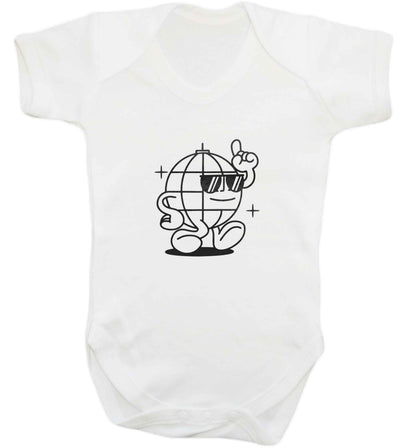 Disco ball baby vest white 18-24 months