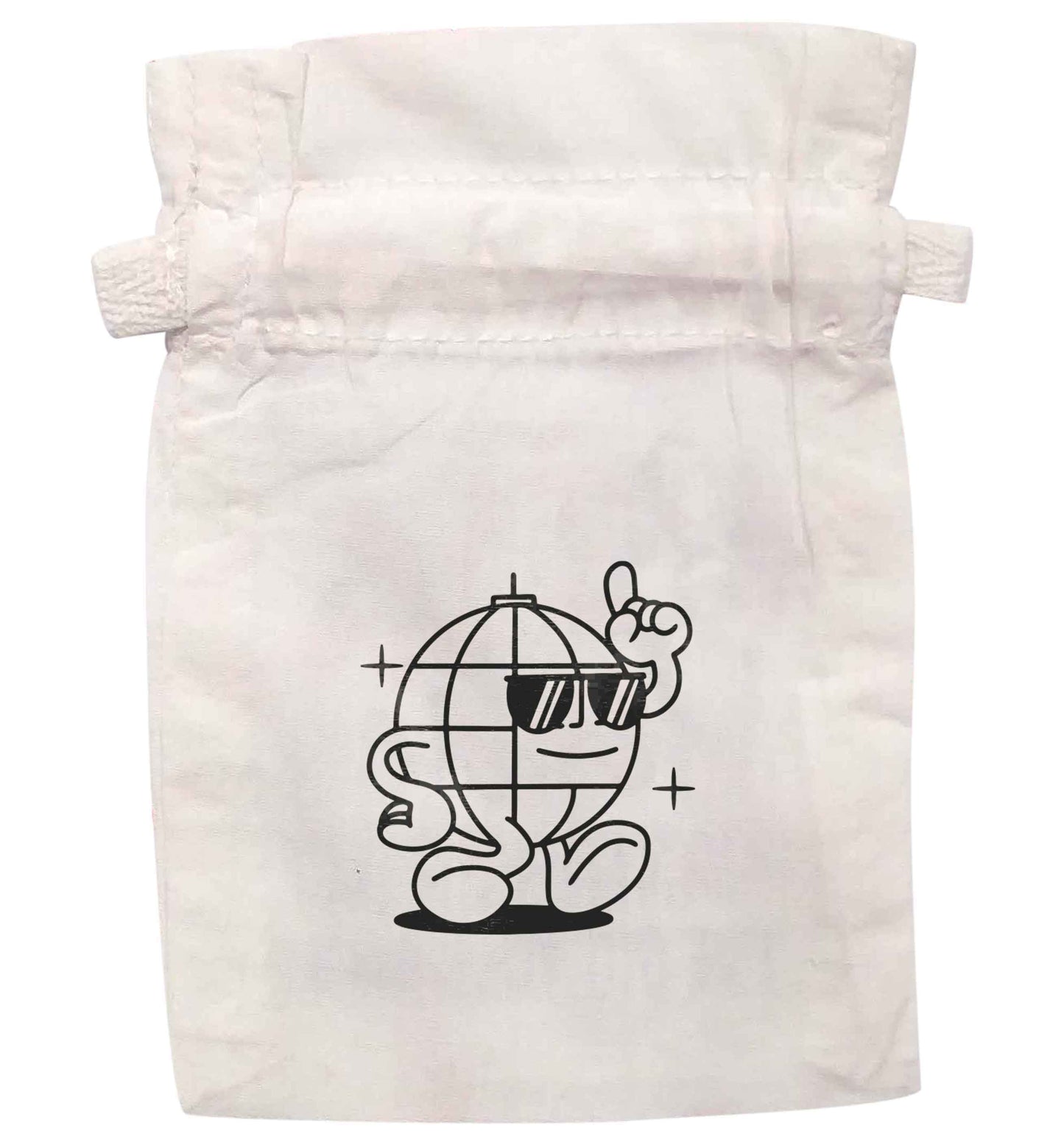 Disco ball | XS - L | Pouch / Drawstring bag / Sack | Organic Cotton | Bulk discounts available!