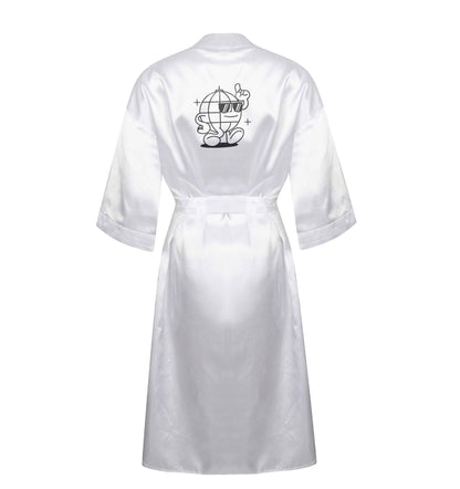 Disco ball XL/XXL white ladies dressing gown size 16/18